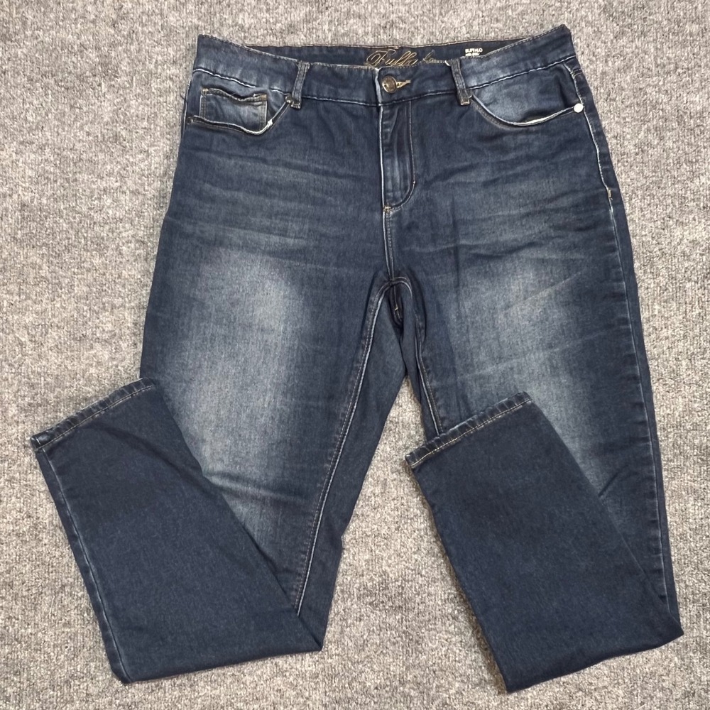 Buffalo Mimi Slim Boyfriend Jeans Womens 8/29 Dark Wash Mid Rise Tapered Leg